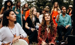 Festivalgoers at the Good Medicine festival held in Berkshire, UK, in August 2021.