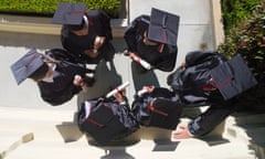 Graduates in caps and gowns