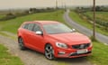 Volvo V60 in a rural setting