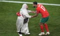 Morocco’s Sofiane Boufal dancing with his mum