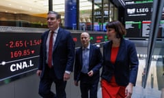 Keir Starmer and Rachel Reeves at the London Stock Exchange