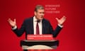 Keir Starmer delivers his keynote speech at Labour conference.