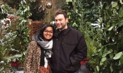 Author Zoya Patel with her partner Chris