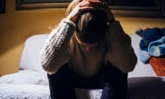 Woman suffering from depression