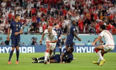 Wahbi Khazri celebrates after scoring against France last month