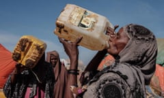 A water distribution point in a camp for internally displaced people in Baidoa, Somalia, February 2022