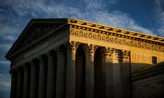 Americans Head To The Polls To Vote In The 2022 Midterm Elections<br>WASHINGTON, DC - NOVEMBER 08: The rising sun creeps across the US Supreme Court on November 8, 2022 in Washington, DC. The Court is hearing a case today that challenges the legality of the Indian Child Welfare Act which prioritizes the placement of Native American children in foster care or adoption with relatives, other tribal members, or in other Native homes. (Photo by Samuel Corum/Getty Images)