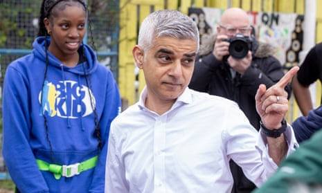 Mayor of London Sadiq Khan visiting a foundation in Brixton last week.