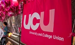 A banner of the University and College Union.