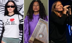 Mercury rising … (L-R) Charli xcx, Corinne Bailey Rae and Beth Gibbons.