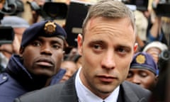 Oscar Pistorius leaves the high court in Pretoria in June 2016.