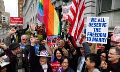 Gay rights activists in California