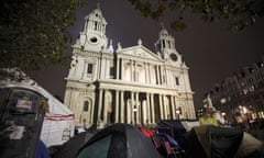 Occupy London camp outside St Paul's Cathedral