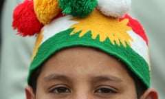 kurdish boy celebrates new year