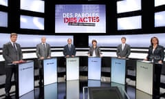 French Socialist Party primary candidates TV debate
