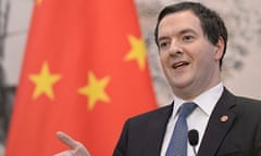 Chancellor of the Exchequer Osborne visits China