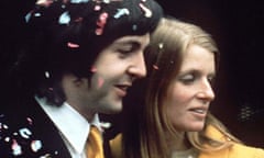 Paul and Linda McCartney on their wedding day in 1969