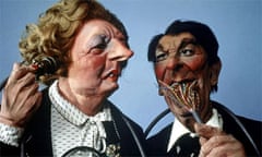 Spitting Image puppets of Margaret Thatcher and Ronald Reagan