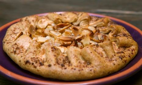 Jack Monroe's pear and almond tart.