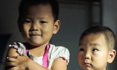 Small girl vaccinated against measles in Qionghai, China in 2010