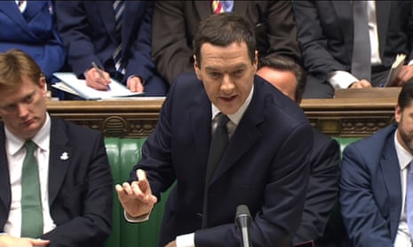 George Osborne delivering the government's autumn statement.