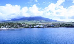 The island of St Kitts, where the bulk of the small Caribbean state’s population live. 