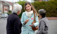 Rowenna Davis, canvassing in Southampton Itchen