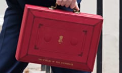 Chancellor carrying the red briefcase