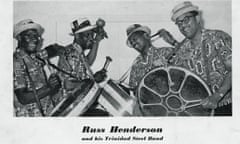 Russ Henderson, second right, and his Trinidad Steel Band.