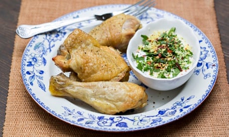 Jack Monroe's lemon chicken with herb yoghurt