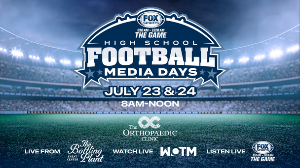 High School Football Media Days Presented by The Orthpaedic Clinic returns July 23rd and 24th!
