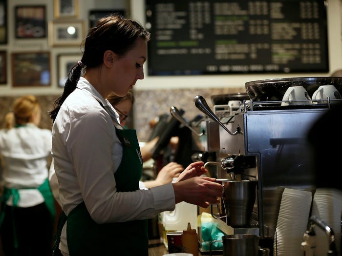 Starbucks Barista Store Employee Worker