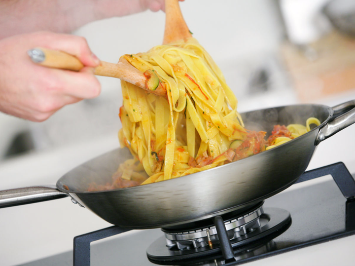 cooking pasta