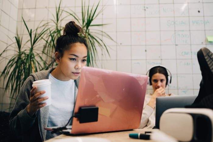 woman on laptop