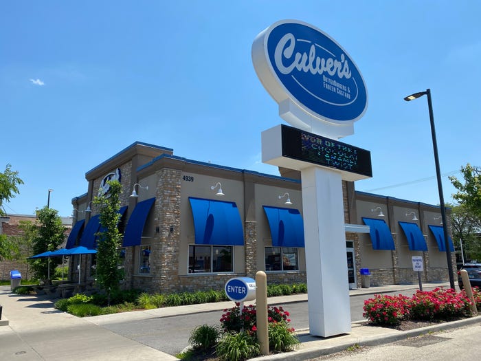 exterior of a Culver's in chicago