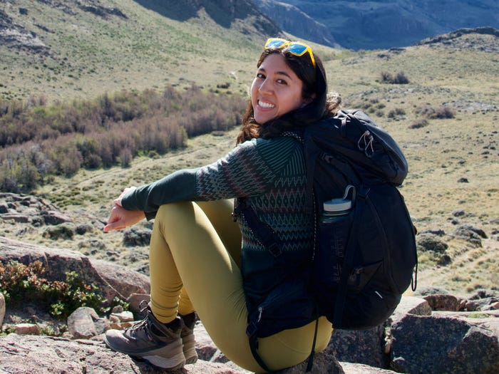 Woman hiking