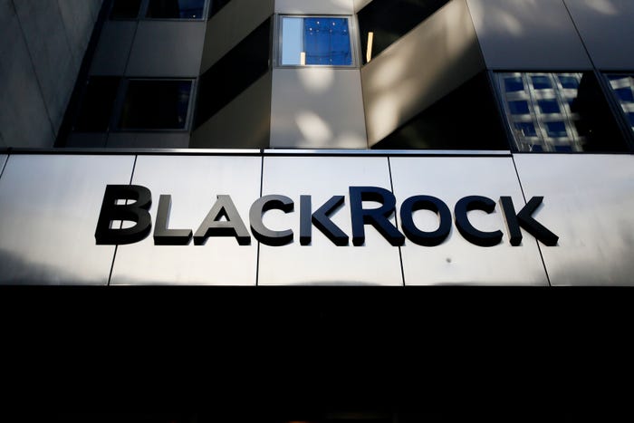 BlackRock signage on building facade