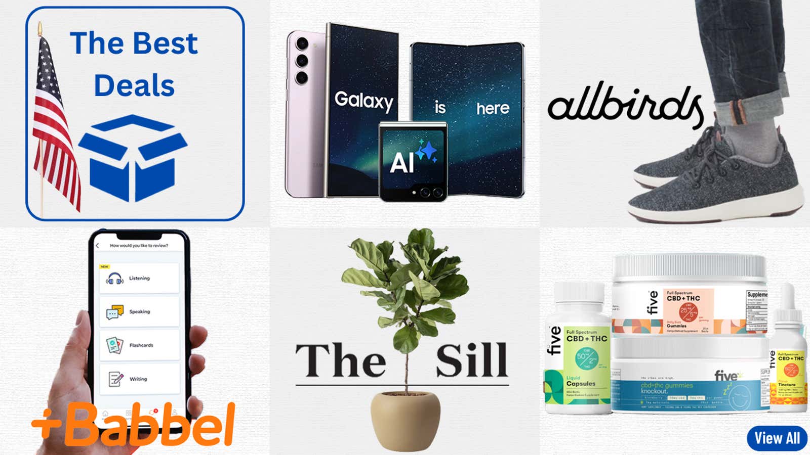 Image for Best Deals of the Day: Samsung, Allbirds, Babbel, The Sill, Five CBD & More