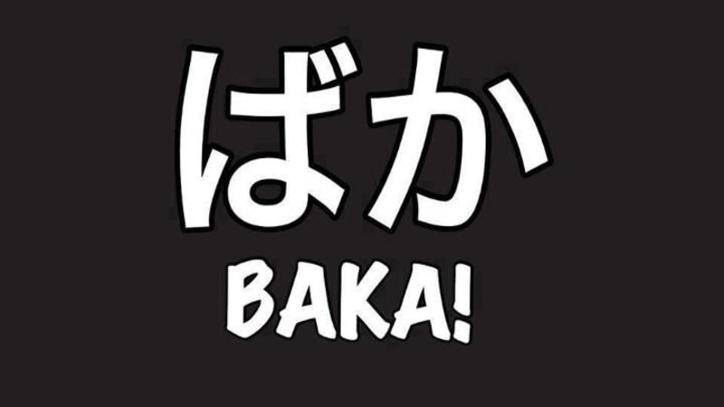 BAKA! in Japanese characters