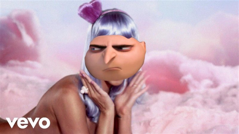 Gorl meme example depicting Gru from Despicable Me photoshopped onto Katy Perry.