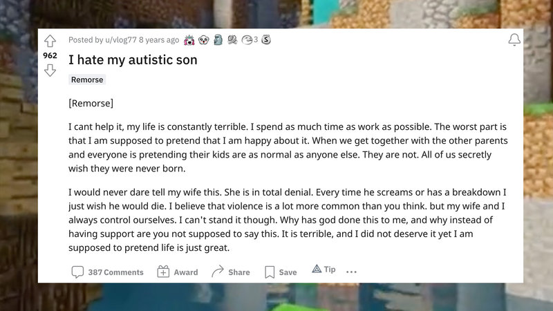 I Hate My Autistic Son TikTok Reddit Stories