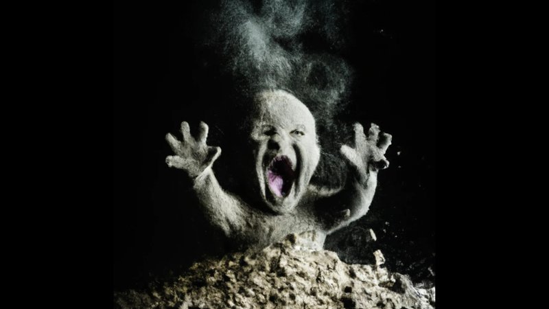 Ash Baby / Screaming Baby Made of Ash meme format.