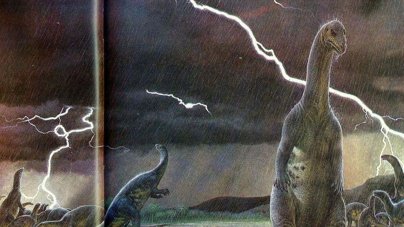 Dinosaur In The Rain meme.