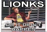 LIONKS WASTE OR IT DIDNET HAPPEN