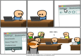 Settings Bookmarks HEH HEH Settings Bookmarks Downloads Save Page As Preferences Private Browsing Cyanide and Happiness © Explosm.net