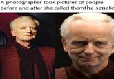 A photographer took pictures of people before and after she called themthe senate