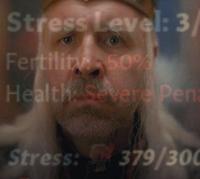 Stress Level: 3 Fertility: 50% Health Severe Pena Stress: 379/300