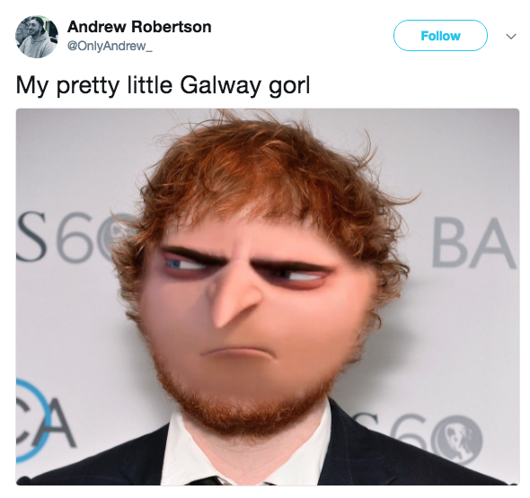 Andrew Robertson @OnlyAndrew Follow My pretty little Galway gorl S6 BA