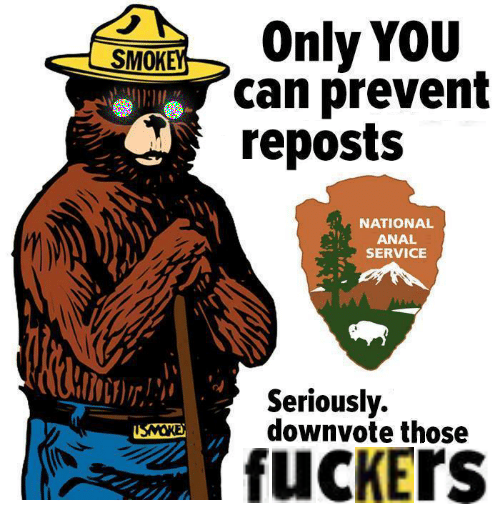 SrEOnly YoU can prevent reposts NATIONAL A--- SERVICE Seriously downvote those f------