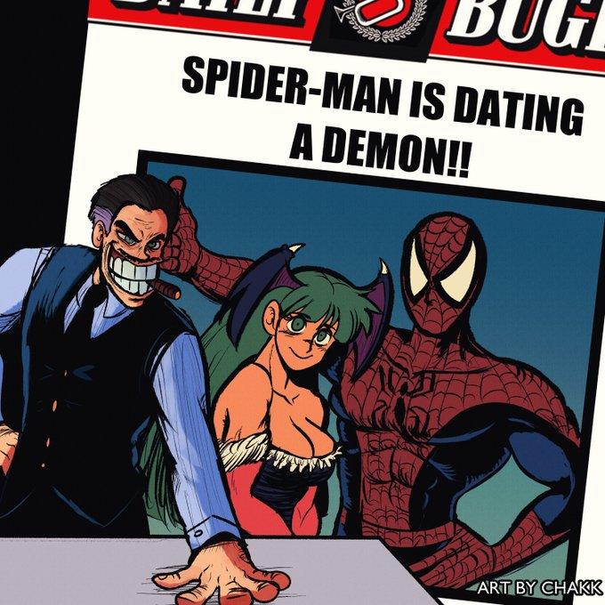 SPIDER-MAN IS DATING A DEMON!! ART BY CHAKK